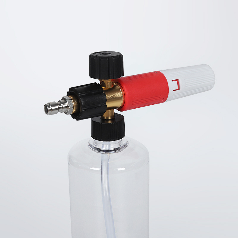 O presiune rapidă în formă de sector transparent în formă de sector, oală de spumă de spălare a mașinii auto