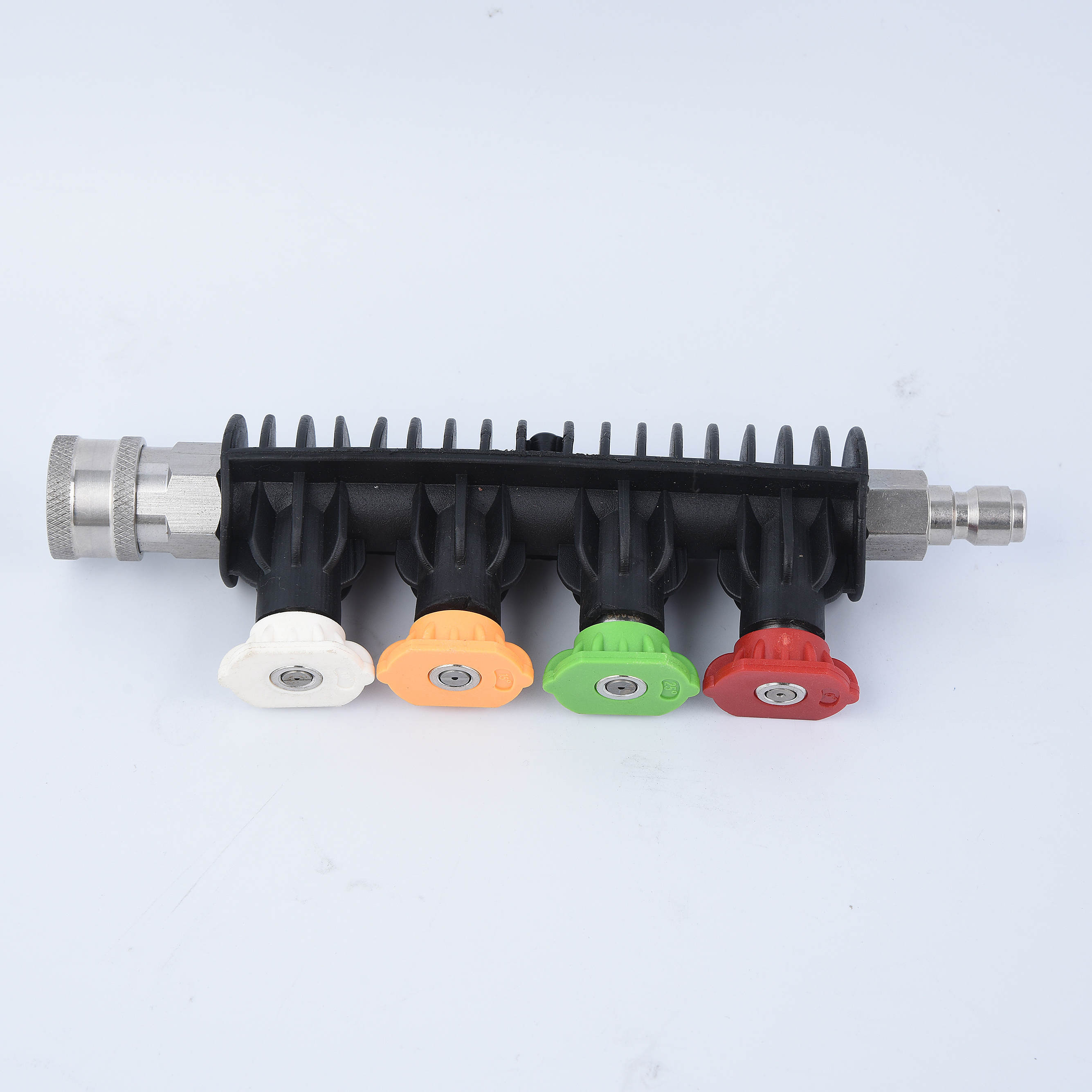 Lance de oțel inoxidabil de conectare rapidă cu suport pentru duză și 4 duze de mașină de presiune